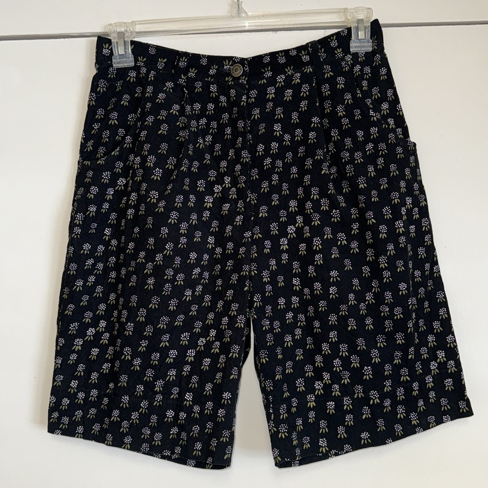 Marimekko Katki Designer Floral Print Shorts / 039895 100% Cotton Sz 38 SMS